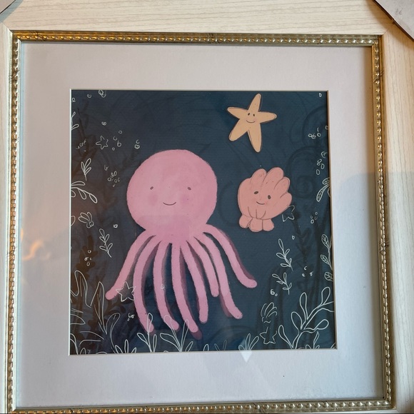 Framed Sea Animal Print - Picture 2 of 4